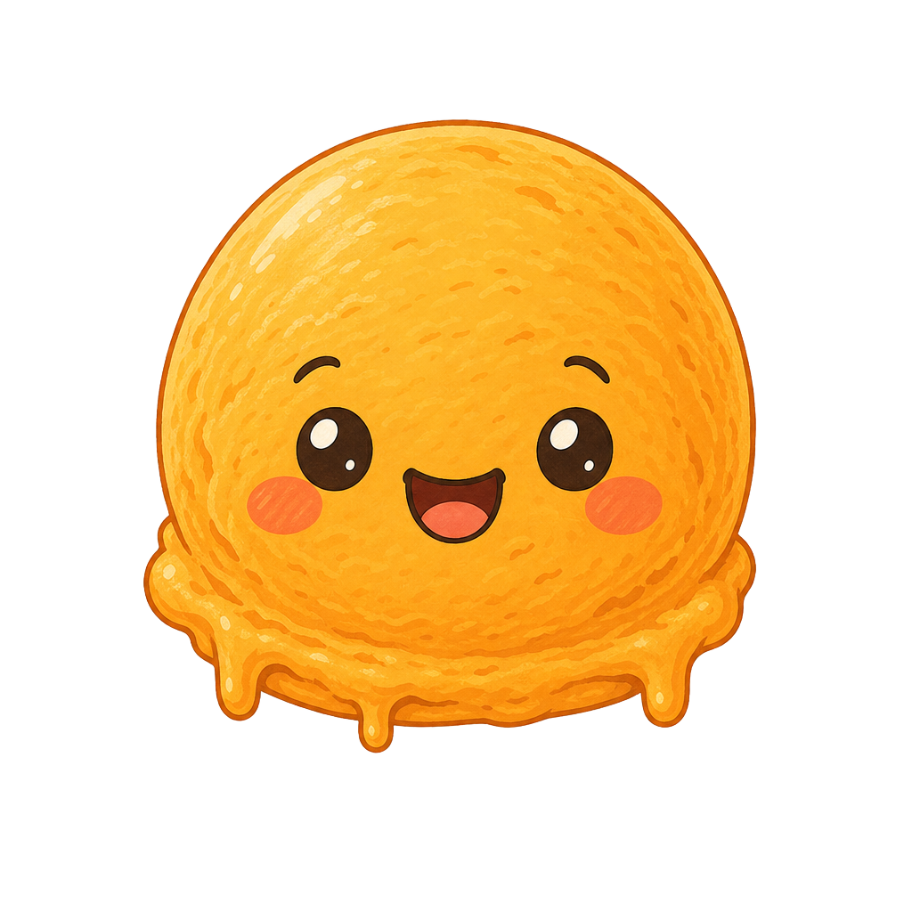 Orange mango scoop